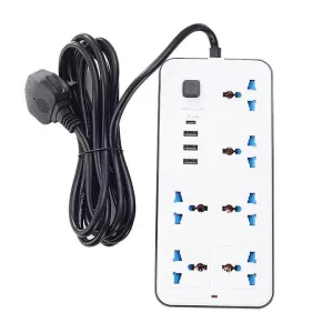 شريط طاقة مخصص متعدد الوظائف 6 في . Multifunctional Custom Desktop Power Strip 3 USB