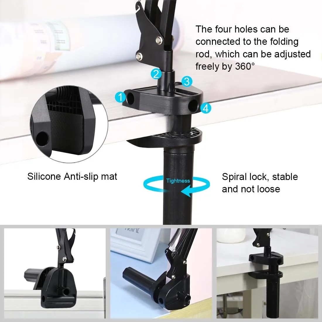 10.2" Ring Light with USB | 3 Modes | Dual Colour | Phone Clamp