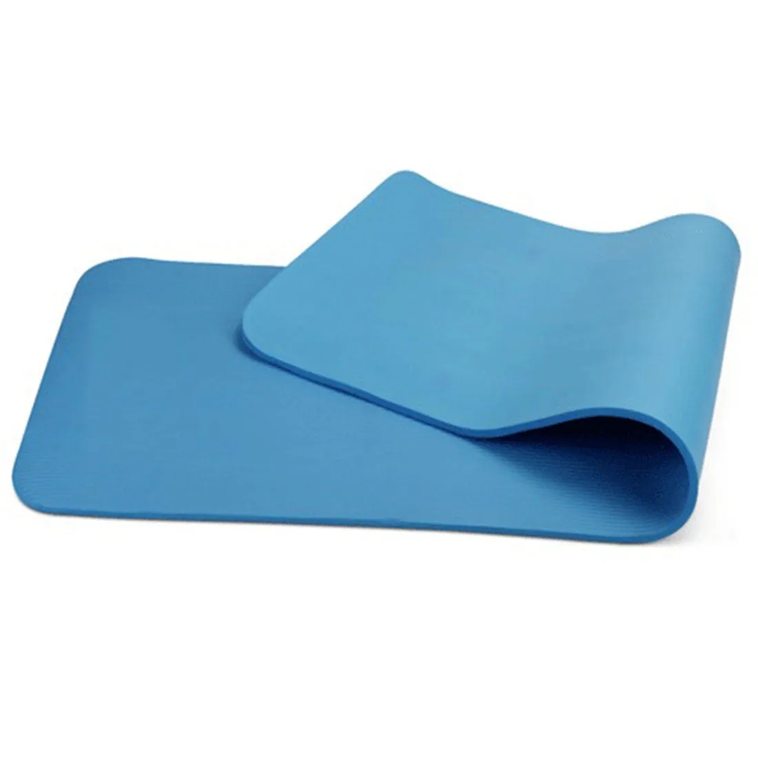 10mm Extra Thick NBR Yoga Mat | Gym Pilates Fitness Exercise Mat | Blue