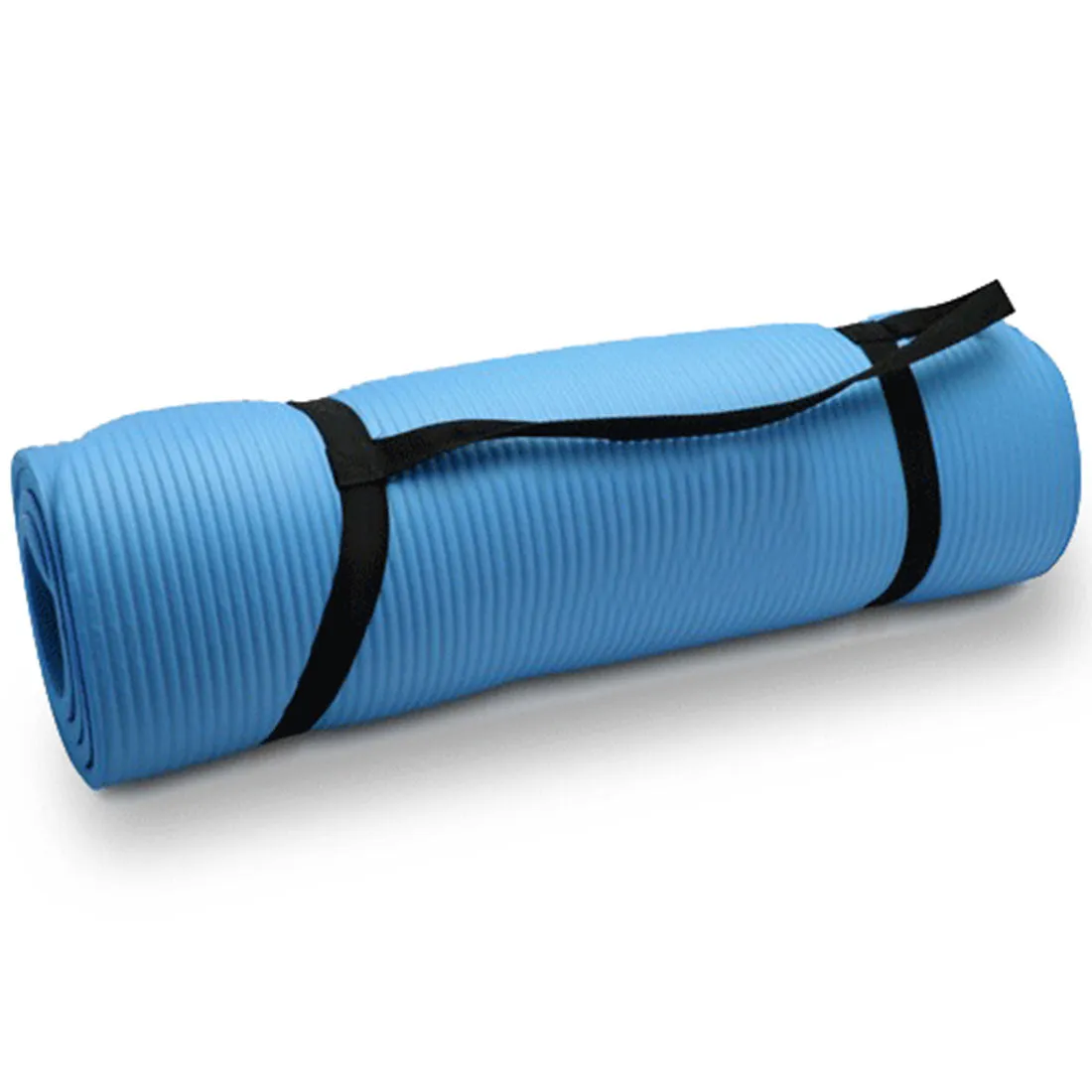 10mm Extra Thick NBR Yoga Mat | Gym Pilates Fitness Exercise Mat | Blue