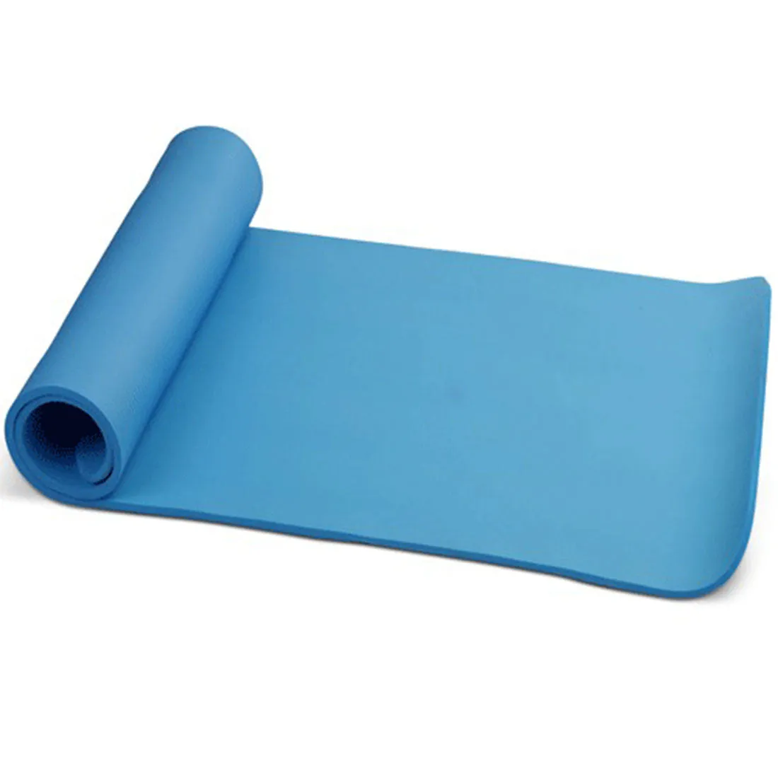 10mm Extra Thick NBR Yoga Mat | Gym Pilates Fitness Exercise Mat | Blue