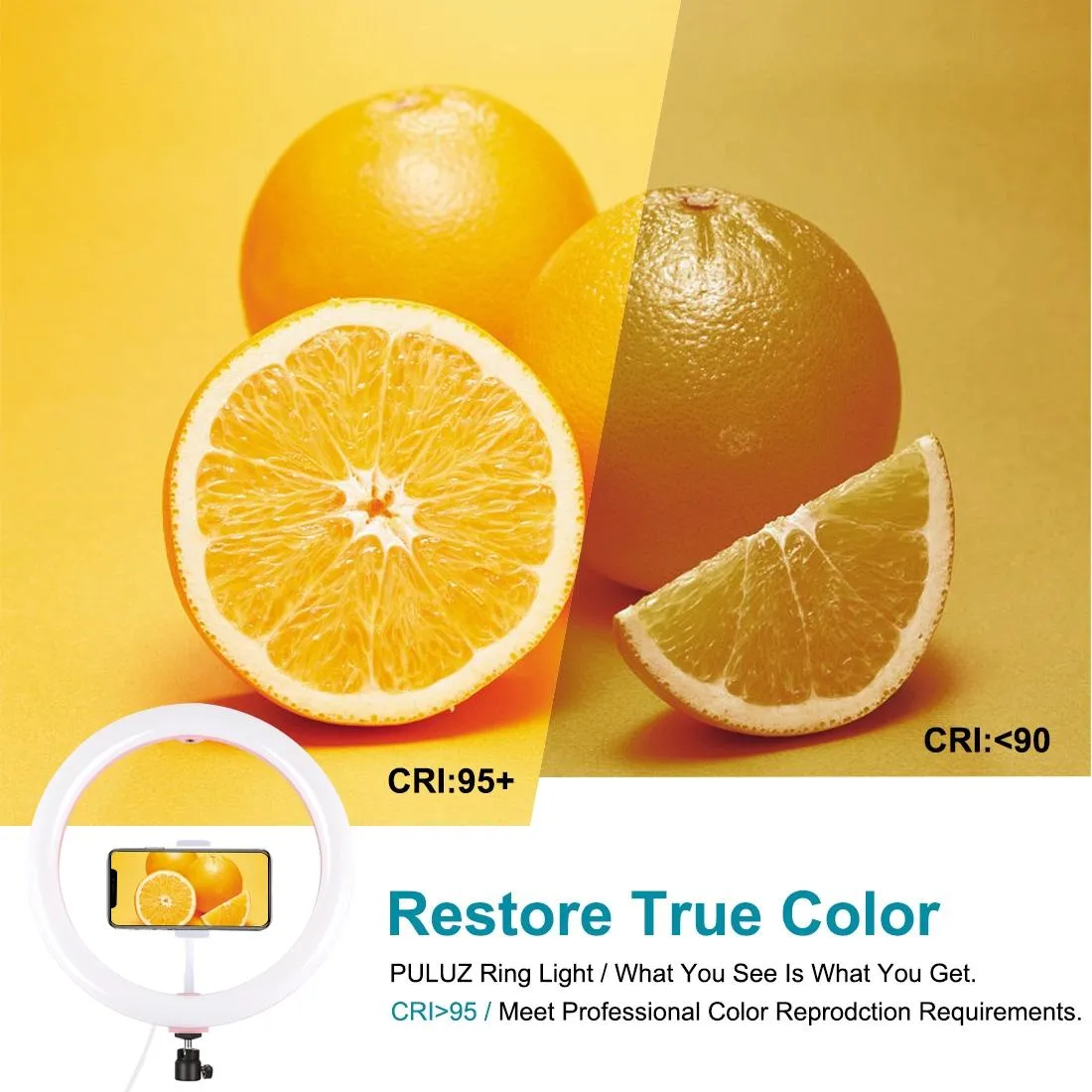 30cm USB Dual Colour LED Ring Light with Phone Clamp | Pink