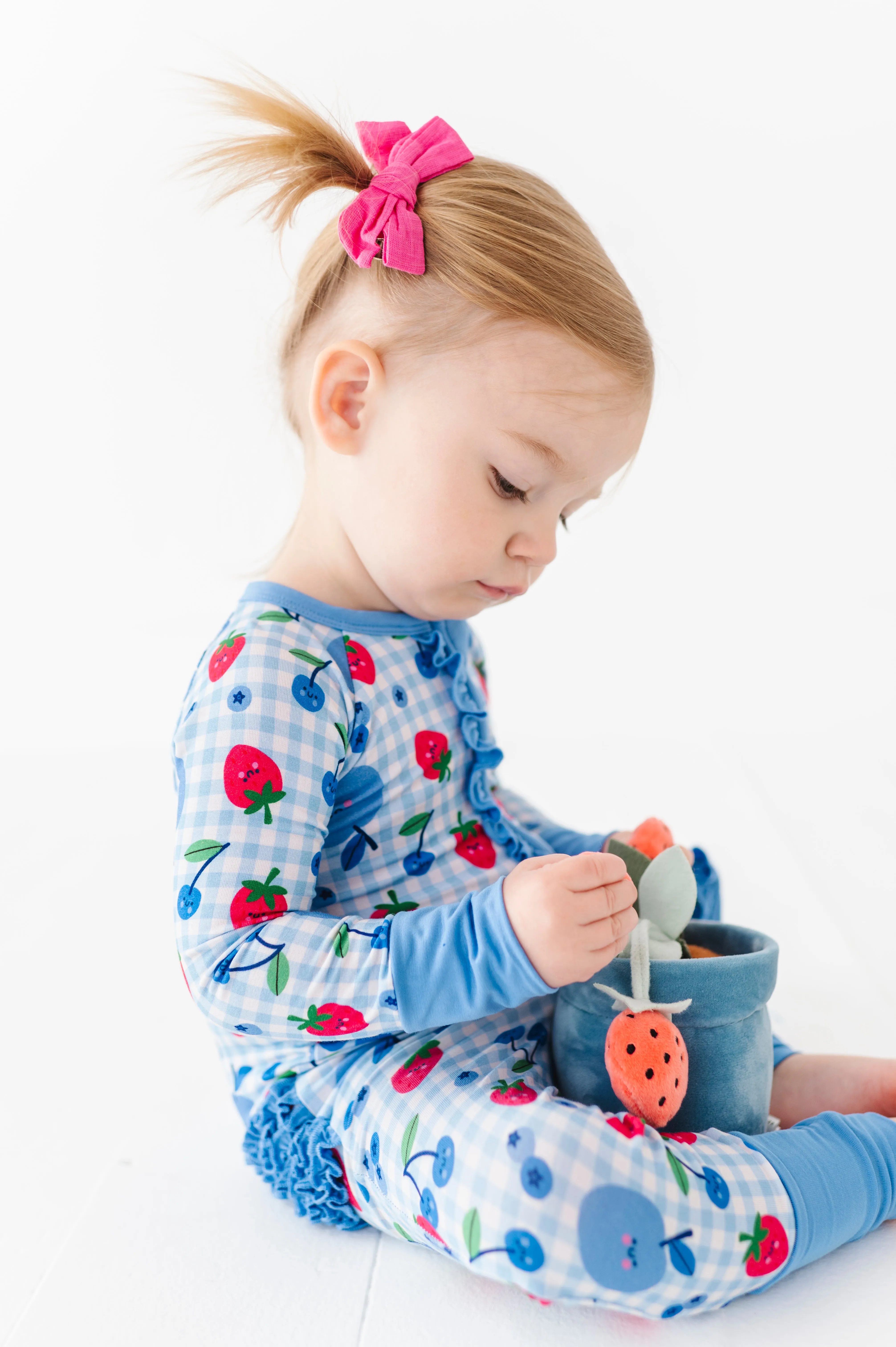 Berry Patriotic Convertible Footies with Ruffle