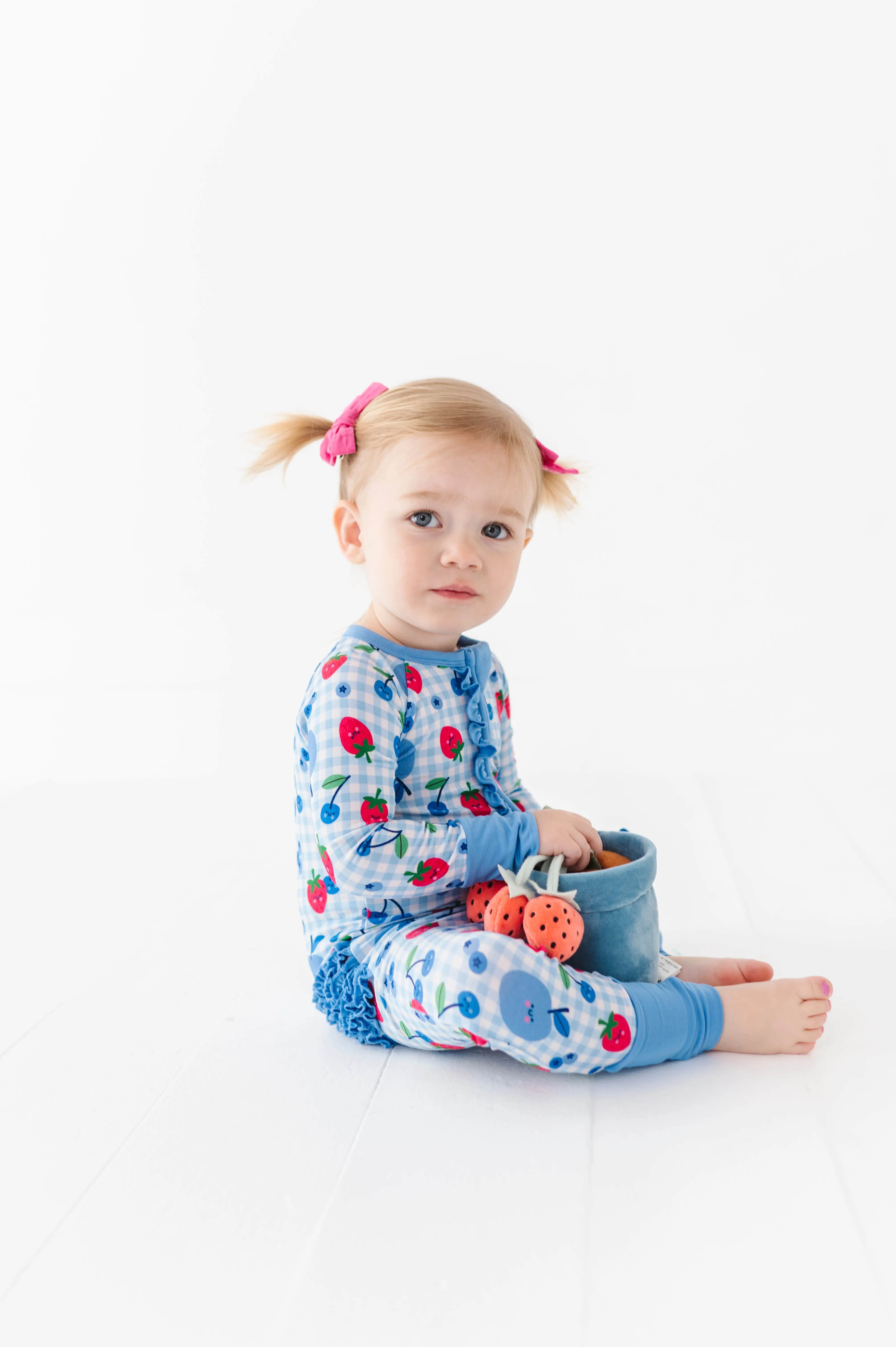 Berry Patriotic Convertible Footies with Ruffle