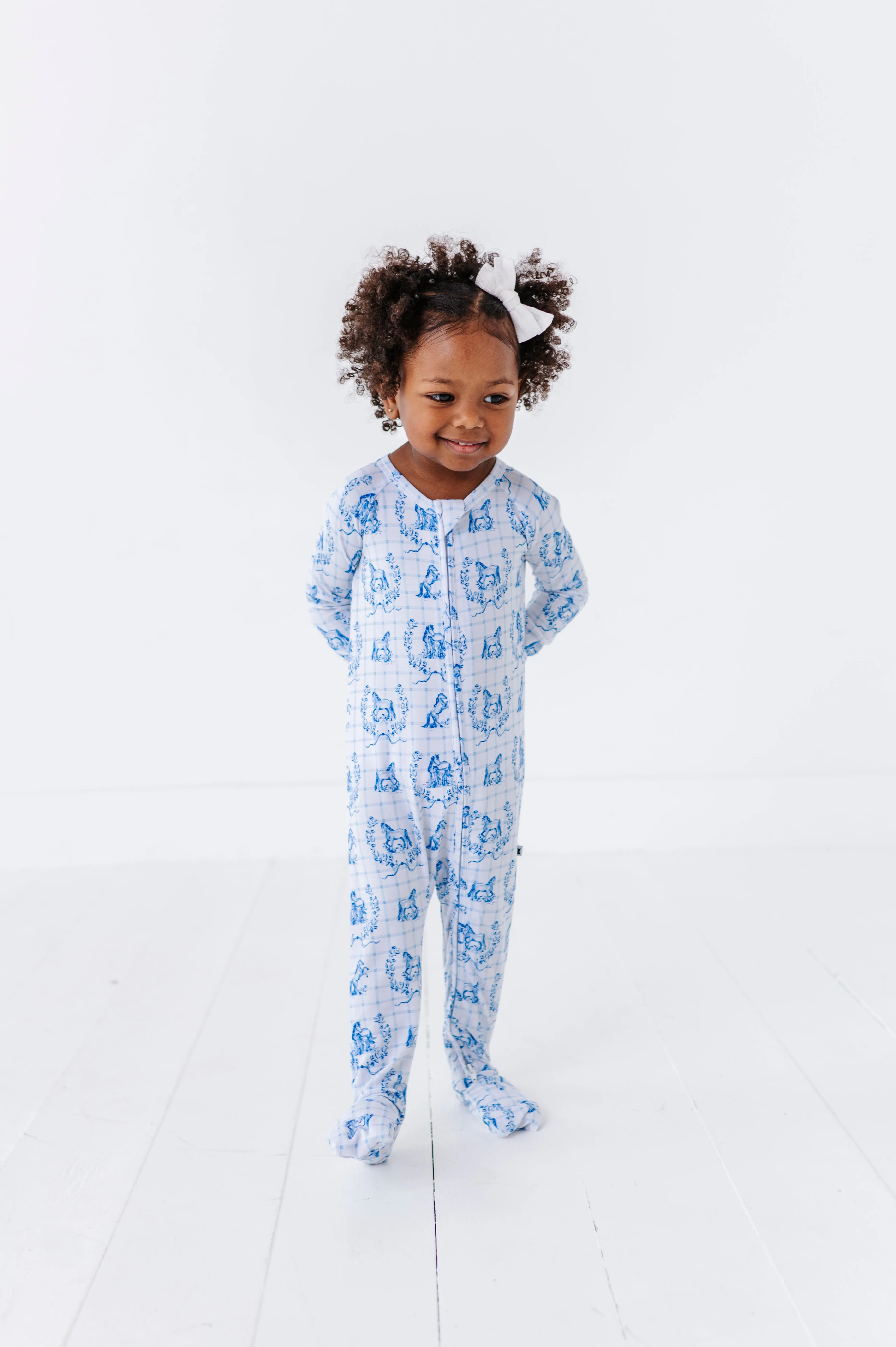 Blue Pony Club Convertible Footie