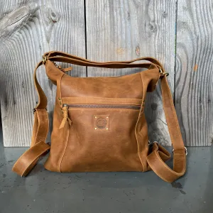 Convertible Leather Bag to Backpack