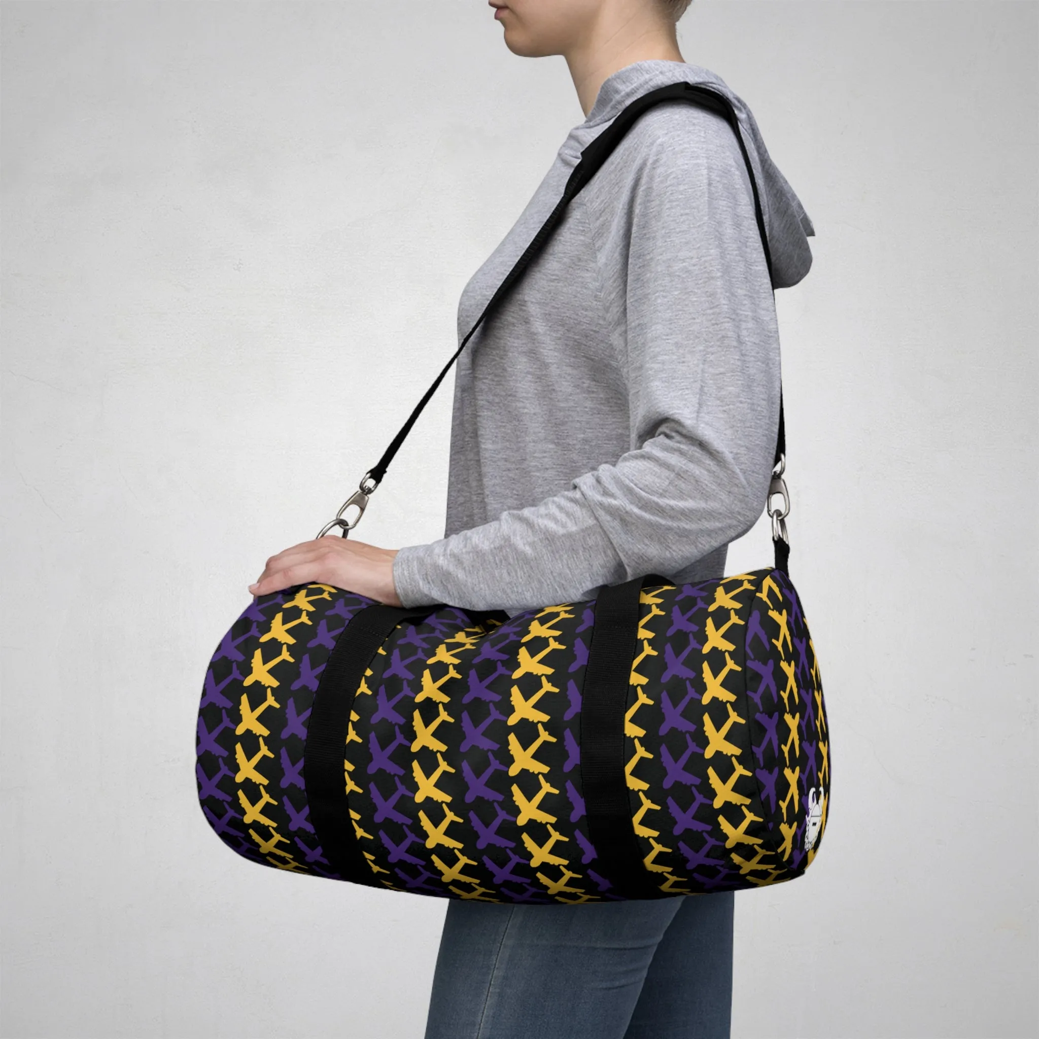 Duffel Bag - Jet Planes, Black