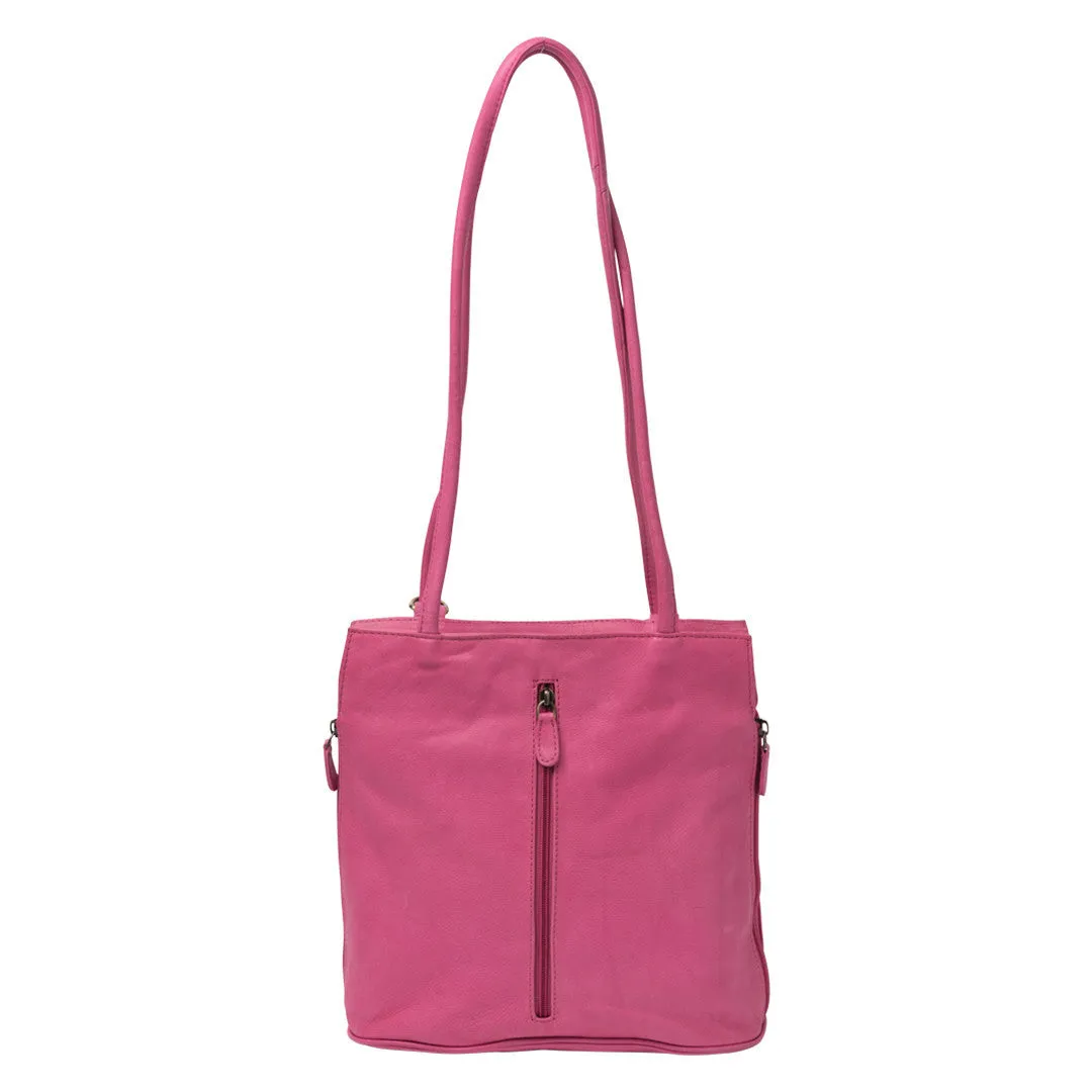 ELLIE LEATHER  CONVERTIBLE SHOULDER BAG/ BACKPACK