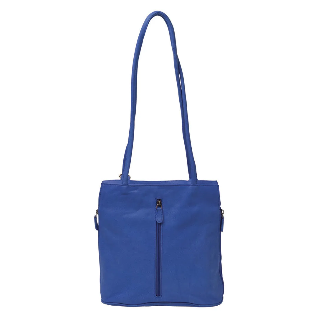 ELLIE LEATHER  CONVERTIBLE SHOULDER BAG/ BACKPACK