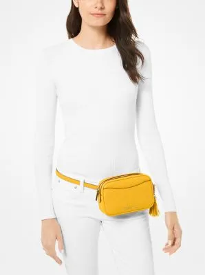 Pebbled Leather Convertible Belt Bag