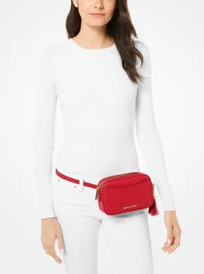 Pebbled Leather Convertible Belt Bag