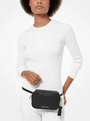 Pebbled Leather Convertible Belt Bag
